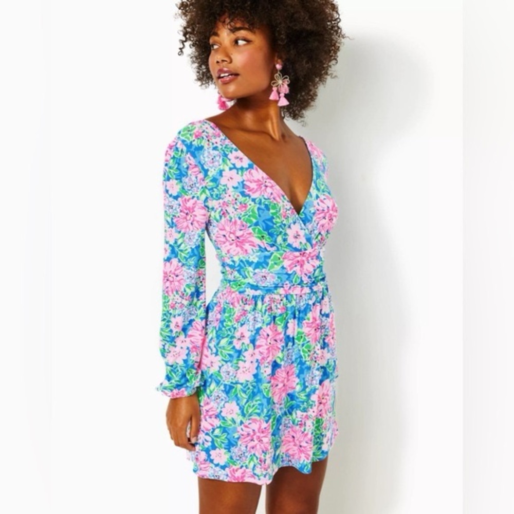 Lilly Pulitzer Riza Romper EUC like new Large